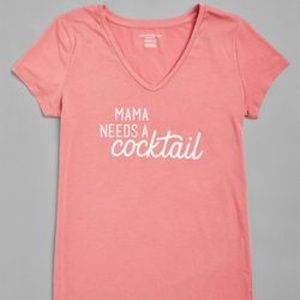 Mama Needs A Cocktail Maternity Tee Size S